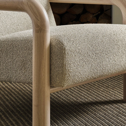 Modway furniture Sereno Boucle Accent Chair - EEI-7391-CRE-OAK