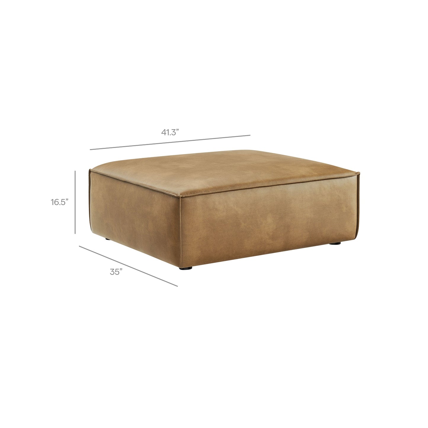Modway Furniture Restore 6-Piece Vegan Leather Modular Sectional Sofa by Modway - EEI-7418-TST