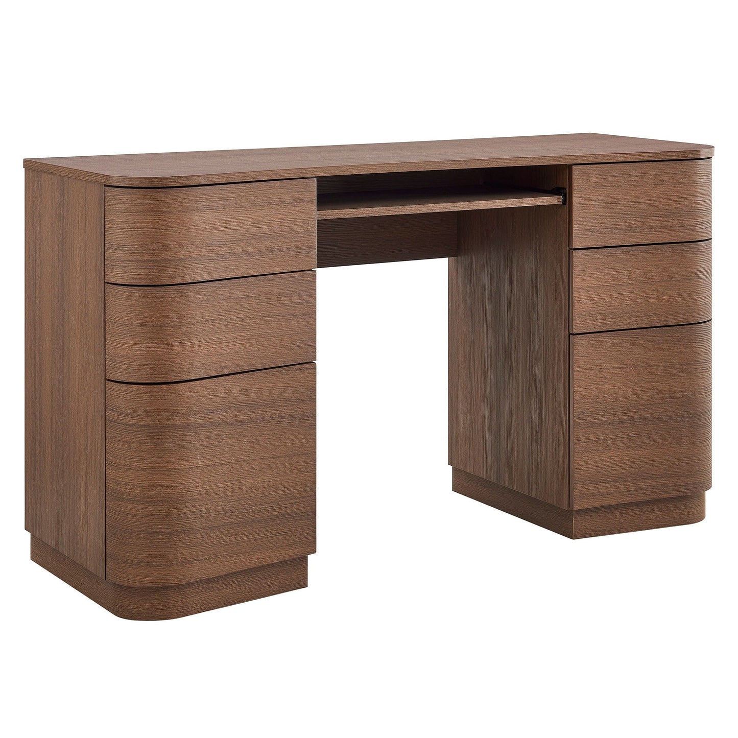 Modway furniture Mirae 55" 6-Drawer Curved Office Desk - EEI-7436-BOA
