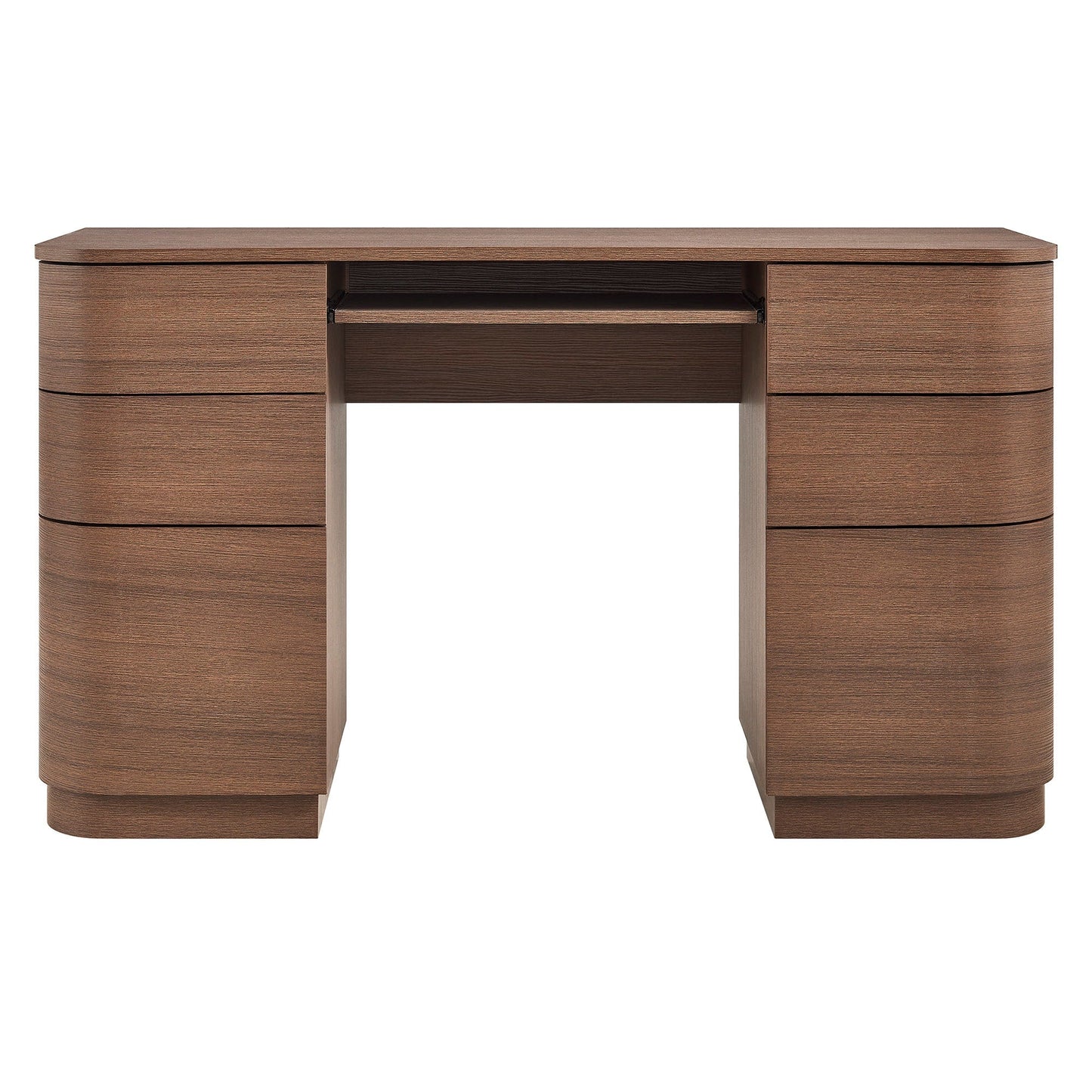 Modway furniture Mirae 55" 6-Drawer Curved Office Desk - EEI-7436-BOA