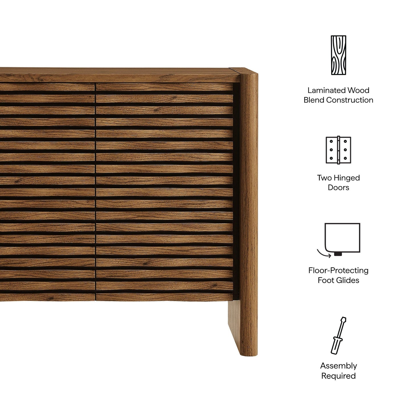 Modway furniture Emric Wave Accent Cabinet - EEI-7444-WAL