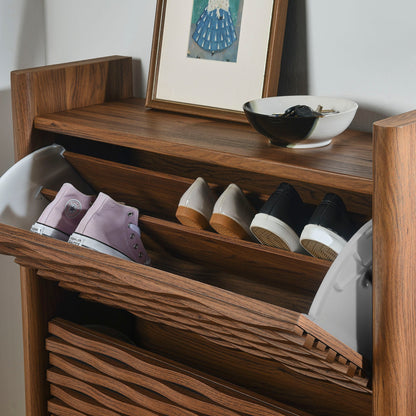 Modway furniture Emric Wave Shoe Cabinet - EEI-7447-WAL