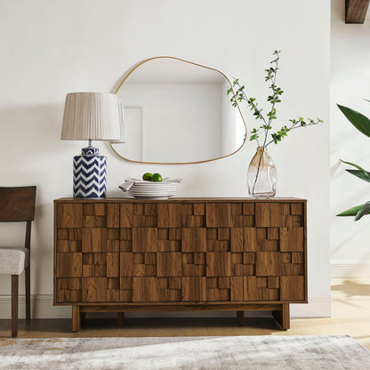 Modway furniture Owen 59 Inch 4 Door Geometric Sideboard - EEI-7448-WAL