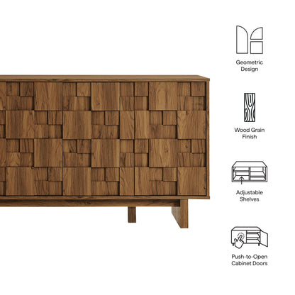 Modway furniture Owen 59 Inch 4 Door Geometric Sideboard - EEI-7448-WAL