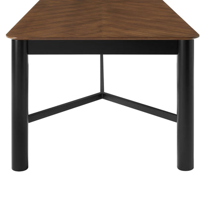 Modway furniture Ashlan 110" Rectangle Dining Table - EEI-7463-WAL