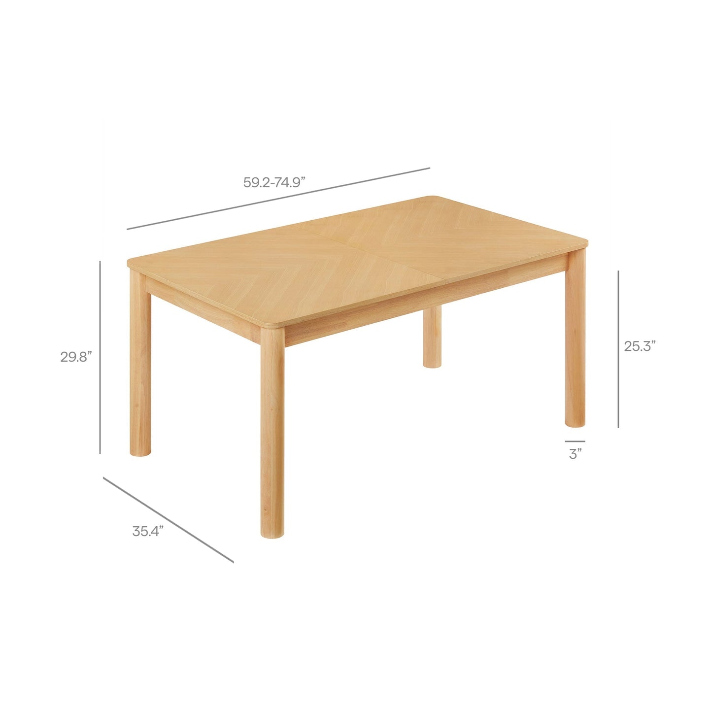 Modway Furniture Alba Extendable Dining Table - EEI-7464-OAK