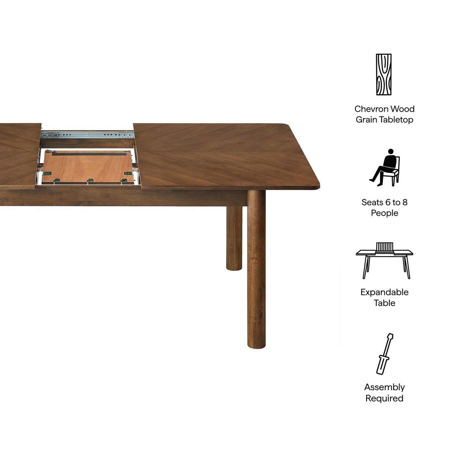 Modway Furniture Alba Extendable Dining Table - EEI-7464-OAK