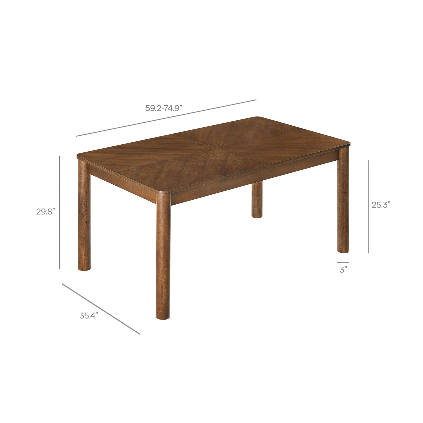 Modway Furniture Alba Extendable Dining Table - EEI-7464-OAK
