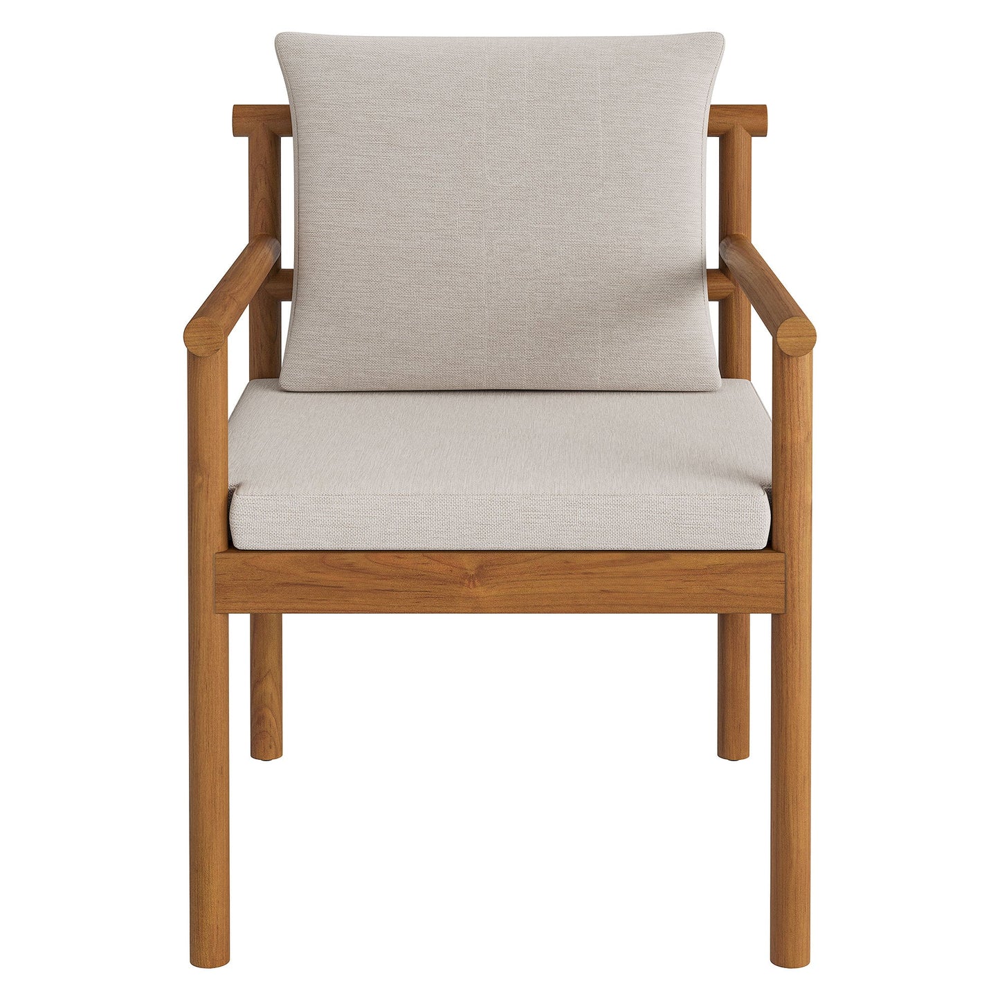 Modway Furniture Eleni 7 Piece Outdoor Patio Teak Wood Dining Set by Modway - EEI-7563-WGR-FLI