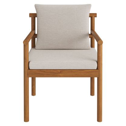 Modway Furniture Eleni 7 Piece Outdoor Patio Teak Wood Dining Set by Modway - EEI-7563-WGR-FLI
