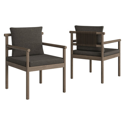 Modway Furniture Eleni 7 Piece Outdoor Patio Teak Wood Dining Set by Modway - EEI-7563-WGR-FLI
