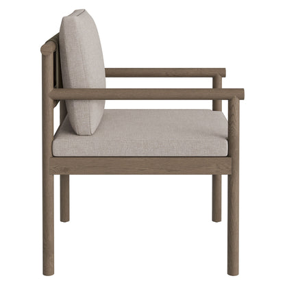 Modway Furniture Eleni 7 Piece Outdoor Patio Teak Wood Dining Set by Modway - EEI-7563-WGR-FLI