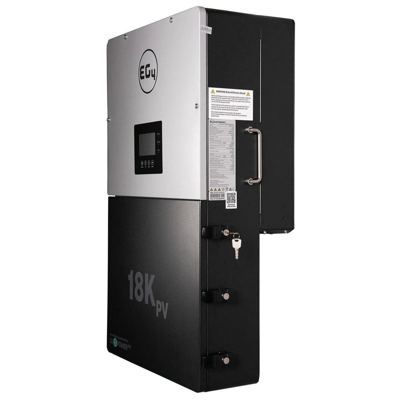 EG4 18K Inverter | 18KPV Hybrid Inverter All-In-One Solar Inverter | 18000W PV Input | 12000W Output | 48V 120/240V Split Phase | EG4-18KPV-12LV