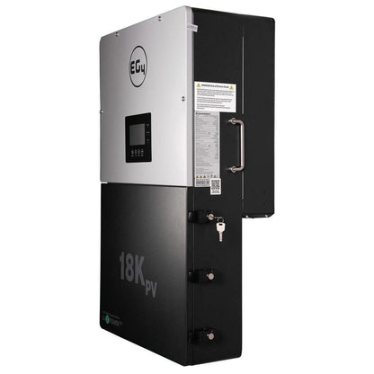EG4 18K Inverter | 18KPV Hybrid Inverter All-In-One Solar Inverter | 18000W PV Input | 12000W Output | 48V 120/240V Split Phase | EG4-18KPV-12LV