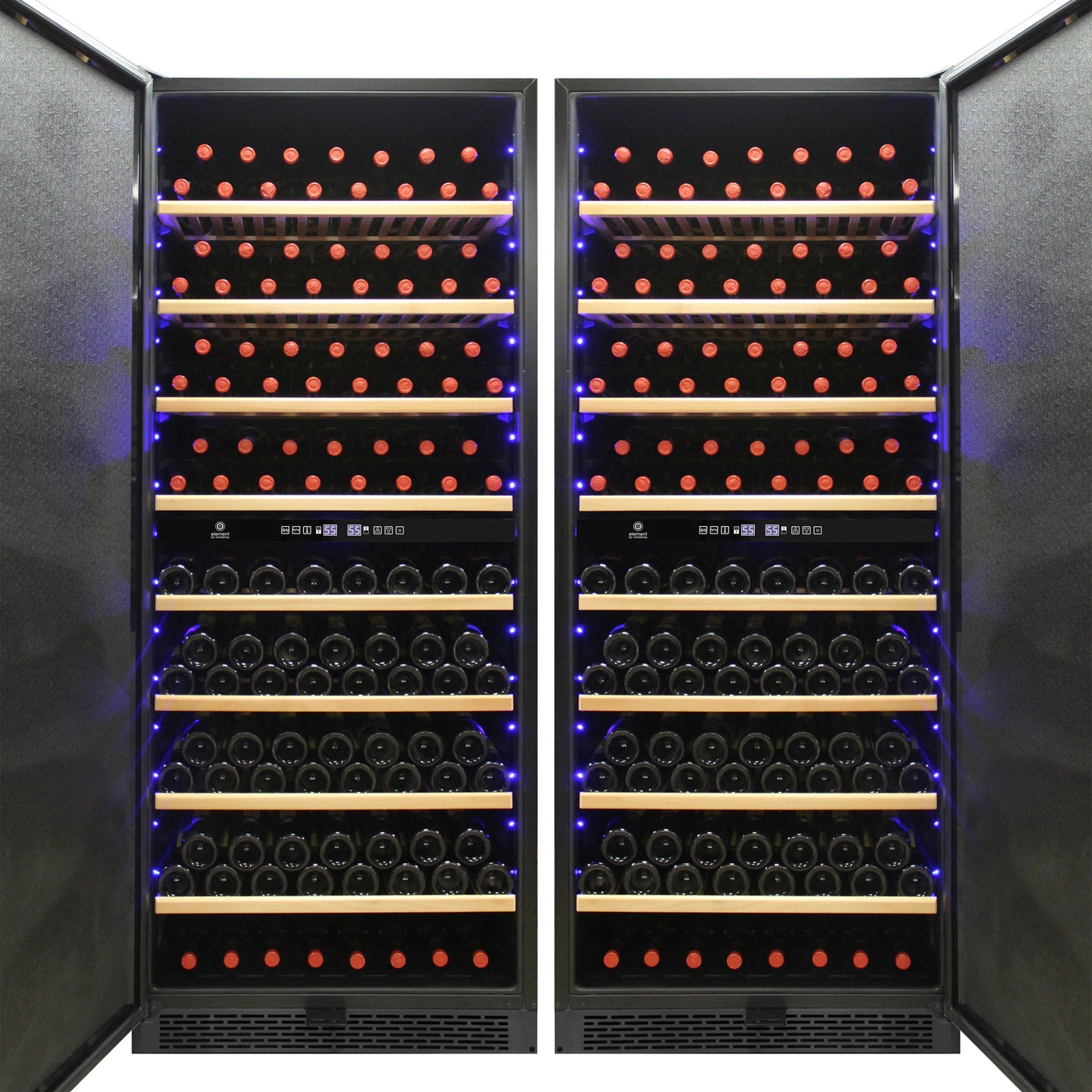 Vinotemp 300-Bottle Garage Wine Cooler with Dual Zone Cooling & Digital Control Panel - EL-300GFEBRR