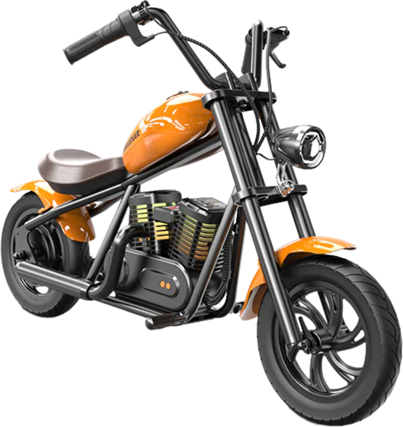 Hyper Gogo Challenger 12 Plus Electric Kids Motorcycle Bluetooth Speaker 21.9V 160W 10 MPH 7.5 Miles EL-MB07P New - EL-MB07P-ORANGE
