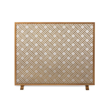 Park Hill Collection Urban Living Cross Hatch Fire Screen - ERR26052