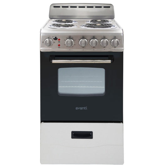 Avanti 20" Electric Range Oven with Framed Glass Door White - ERU200P0W