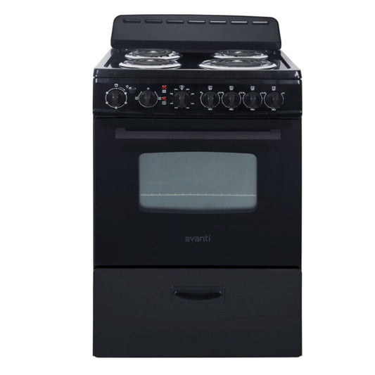 Avanti 24" Electric Range Oven with Framed Glass Door Stainless Steel - ERU240P3S
