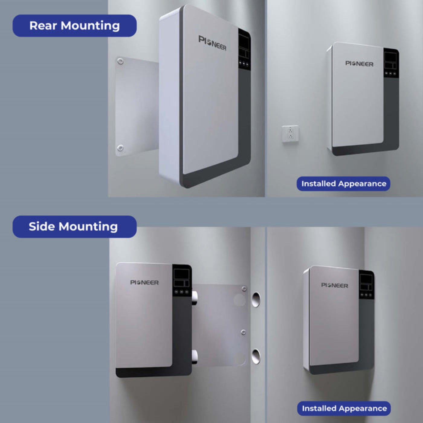 Pioneer ECOasis 150 Ductless Wall-Mounted Single-Room Wi-Fi Energy Recovery Ventilator - ERV150AHRPM25L