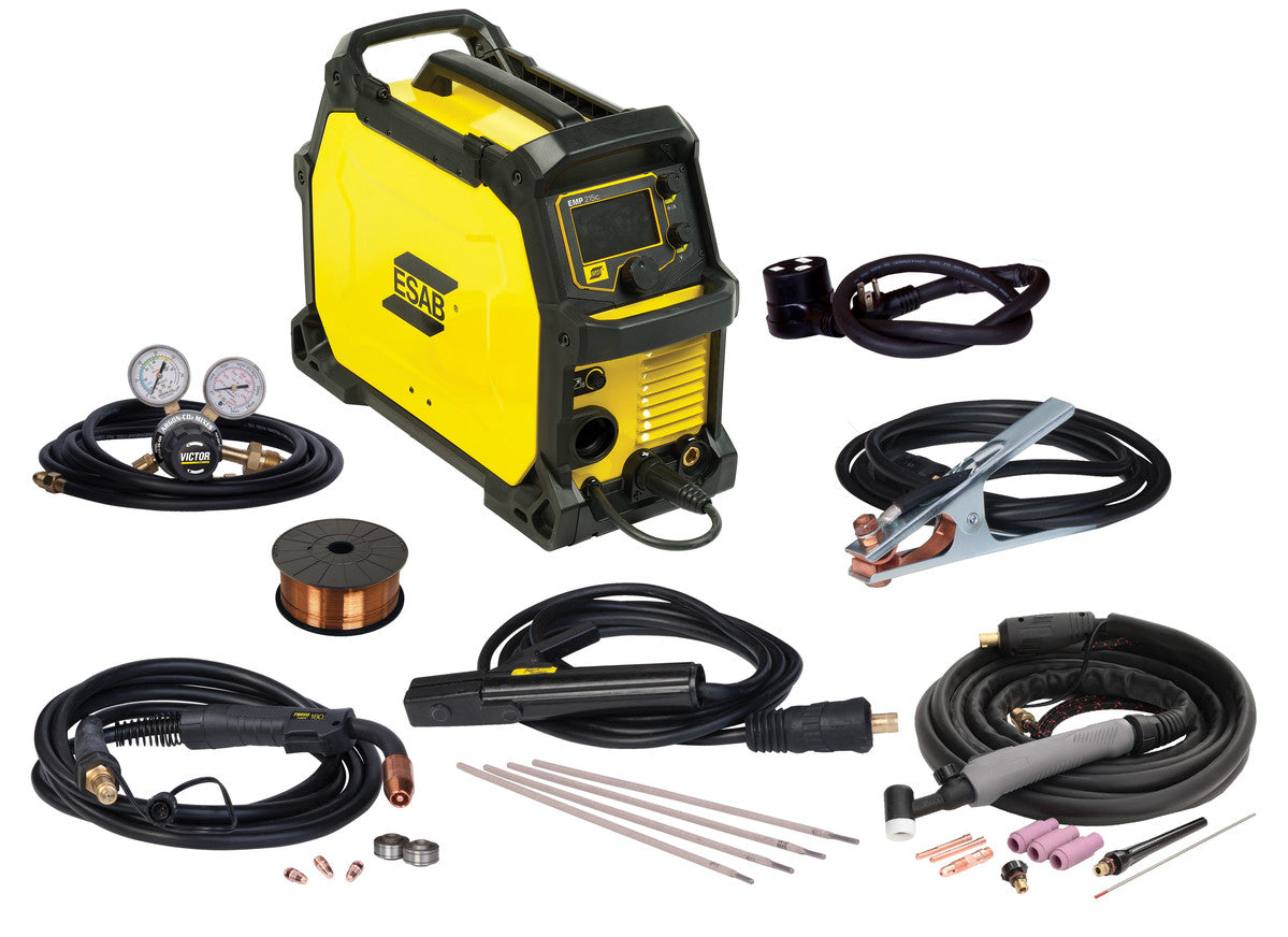 ESAB Rebel EMP 215ic Multiprocess Mig/Stick/Tig Welder package - 0558102240