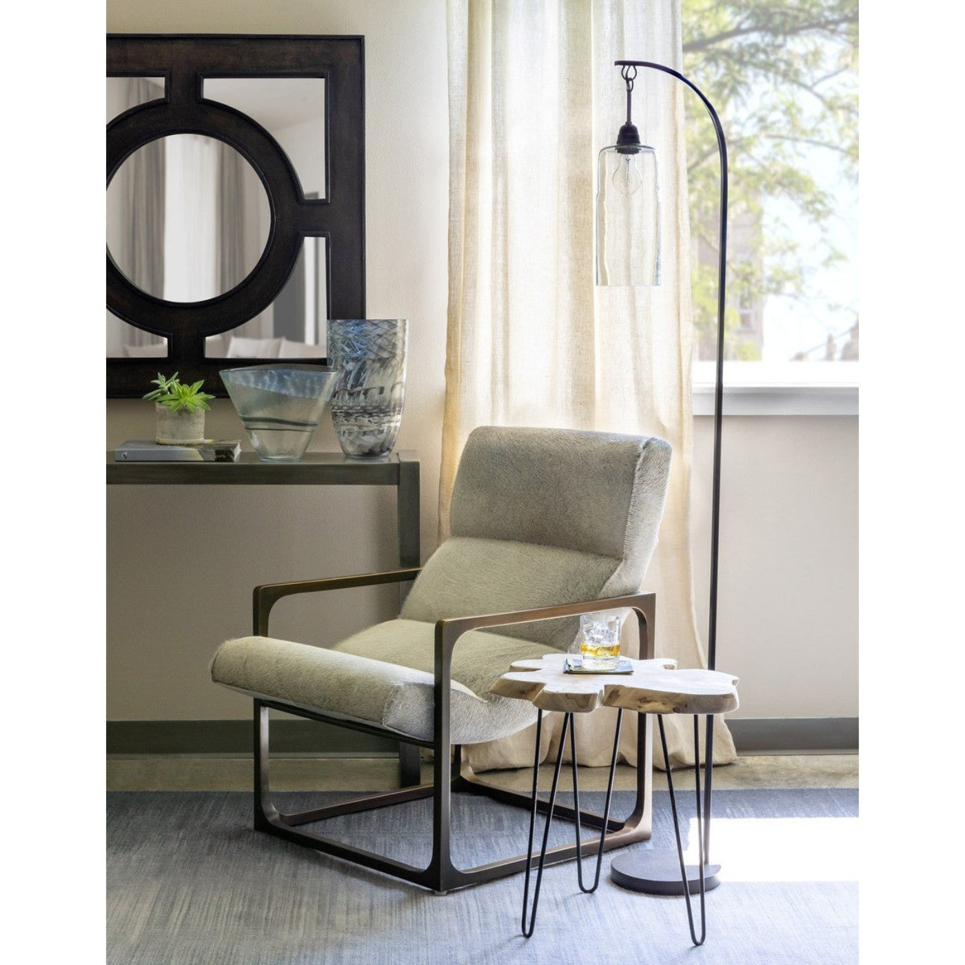 Park Hill Collection Urban Living Wooden Portal Square Mirror - EWI10270