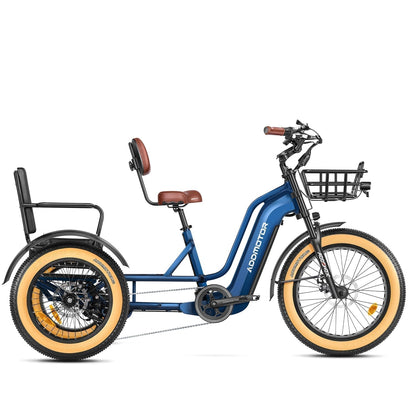 Addmotor 750W 48V Greattan Trike Fat Tire Electric Bike - EB-ADD-GT-NBL