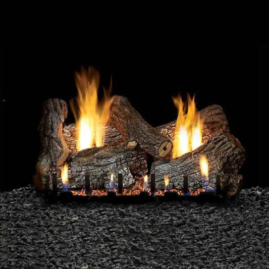 Empire Sassafras Vent Free Gas Log Set -  LS18RS, VFSM18LP