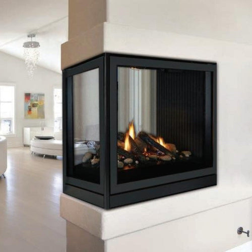 Empire Tahoe Premium 36" Peninsula Clean Face Direct Vent Gas Fireplace - DVCP36PP30N