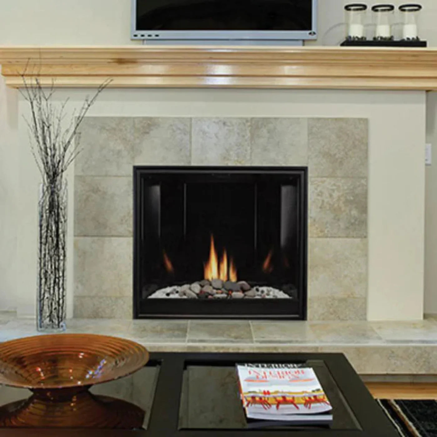 Empire Tahoe Premium Contemporary 42" Clean Face Direct Vent Gas Fireplace | DVCC42BP - DVCC42BP32N