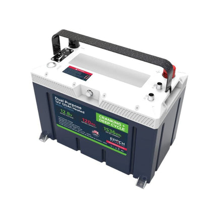 Epoch 12V 120Ah - Group 27 - Cranking & Deep Cycle Lithium Battery (Dual Purpose) - DP12120H