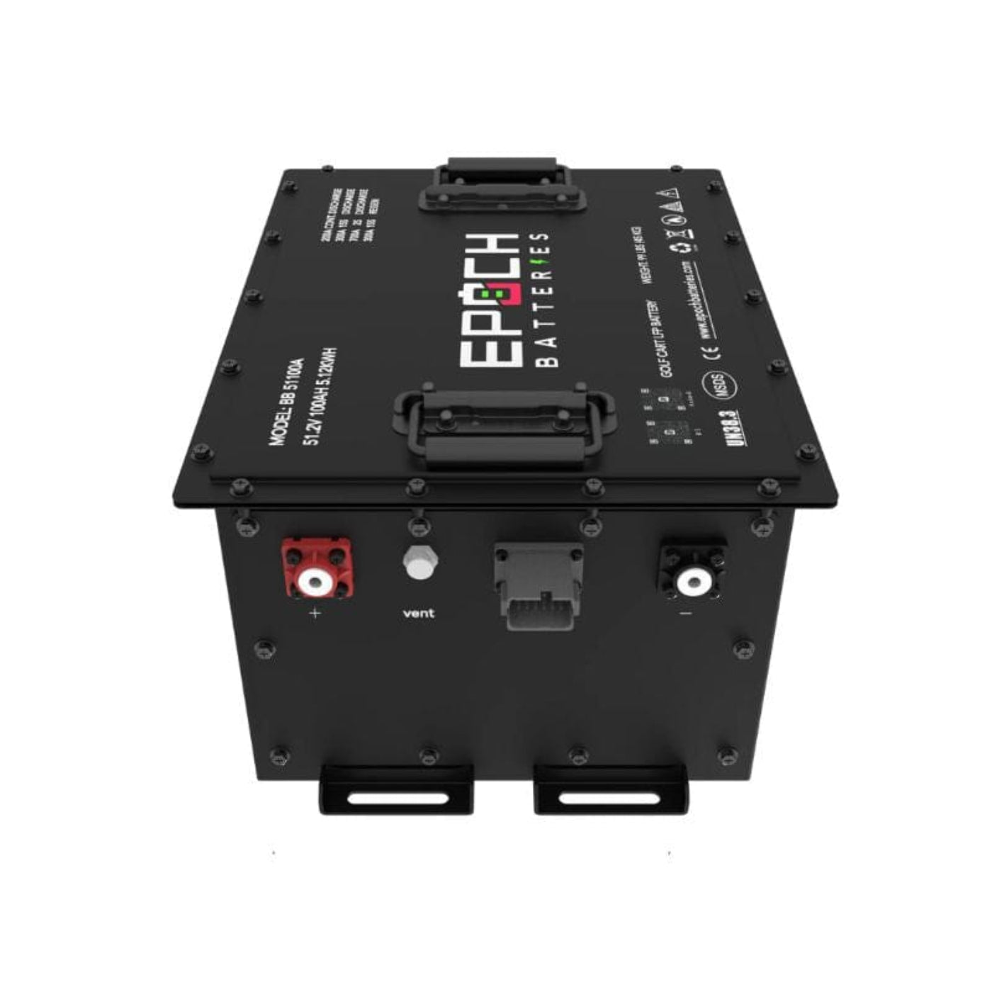 Epoch 48V 100Ah (Club Car) Lithium (LiFePO4) Golf Cart Battery - Complete Kit - BB51100A-1