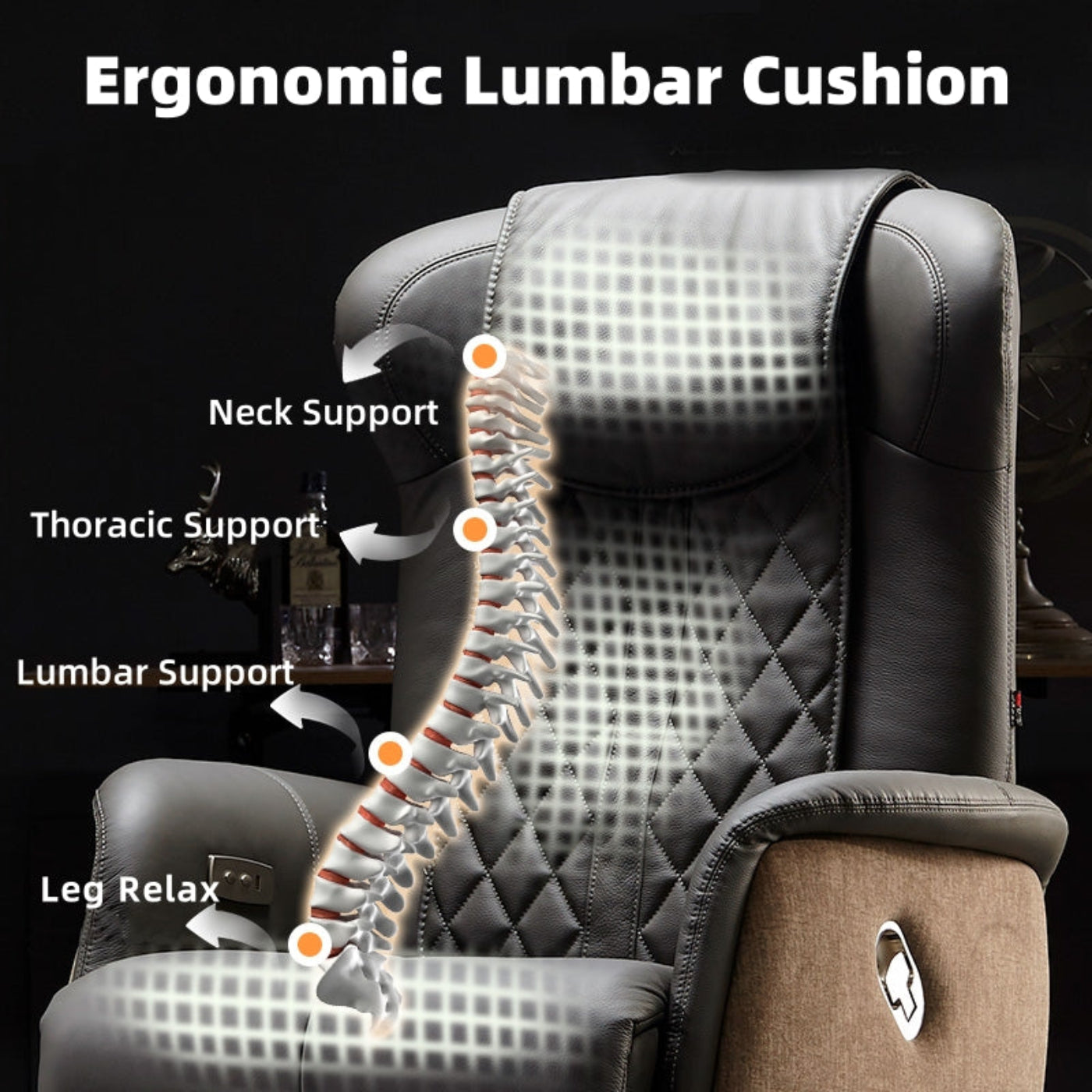 Kinnls Ettore Massage Office Chair - GF2A20MCE3