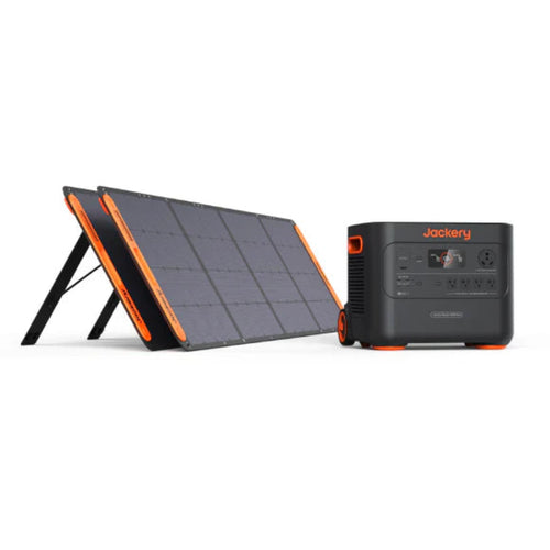 Aurora Generators Solar Generator Explorer 2000 Plus + x2 Solarsaga 200W - PowerGen USA - 60-2020-USC1B2
