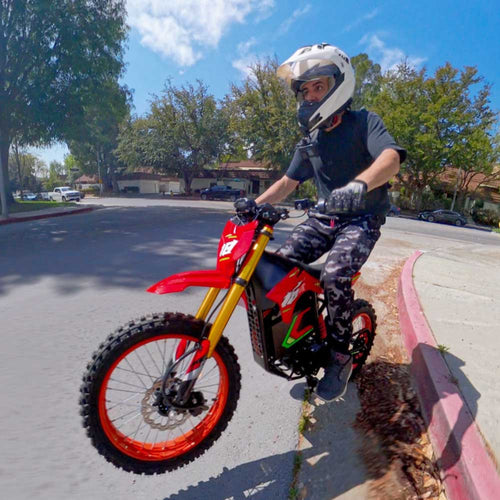 HappyRun F18 Performance Electric Dirt Bike - F18-red