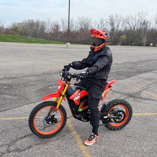 HappyRun F18 High-Speed 46 MPH Electric Off-Road Bike - F18-red