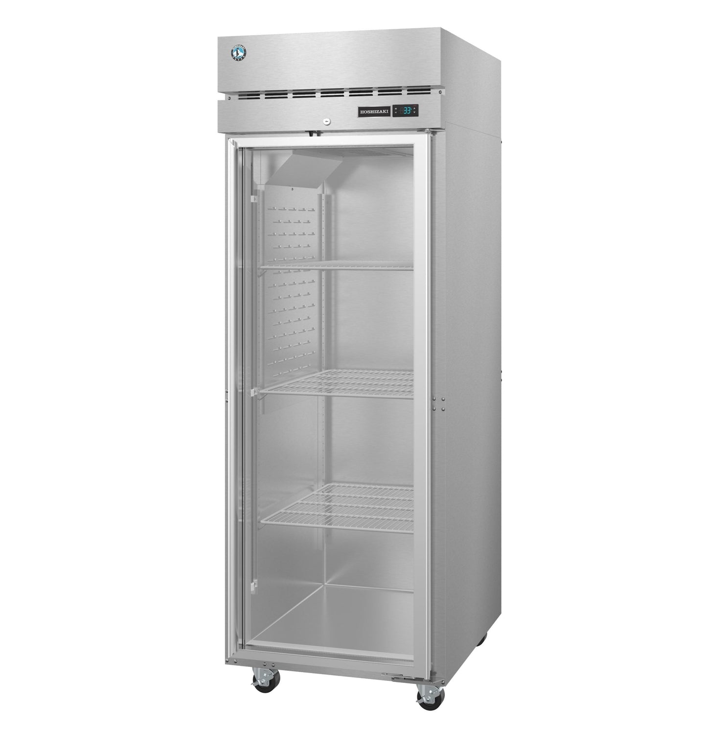 Hoshizaki 28" Wide 1 Glass Door Top Mount Reach-In Freezer - F1A-FG
