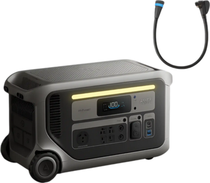 Anker SOLIX F3000 Portable Power Station 3072Wh 3600W with 120V Input Adapter New - B1782111