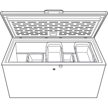 GE Appliances  15.7 Cu. Ft. Manual Defrost Chest White - FCM16DLWW