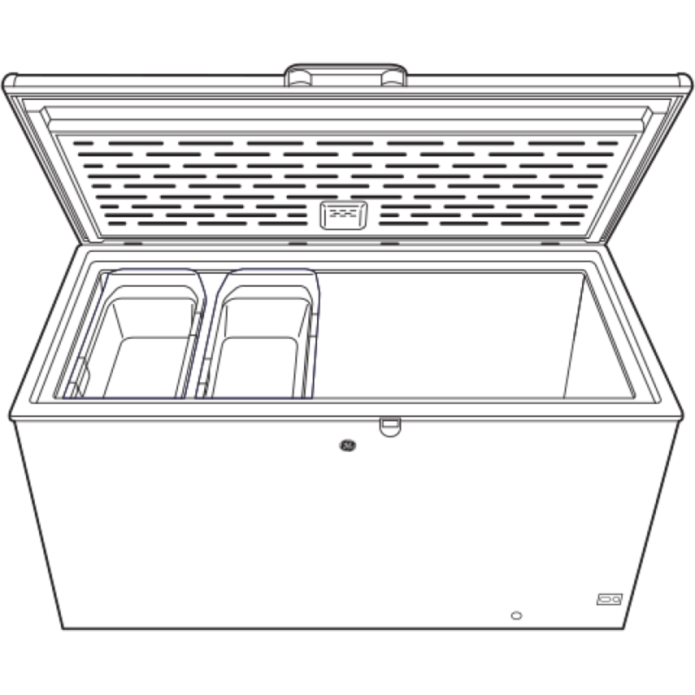 GE Appliances 15.7 Cu. Ft. Manual Defrost Chest White - FCM16SLWW