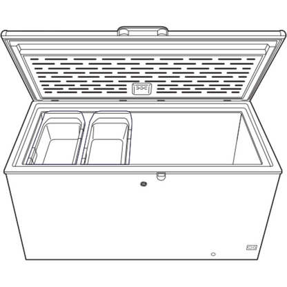 GE Appliances 15.7 Cu. Ft. Manual Defrost Chest White - FCM16SLWW