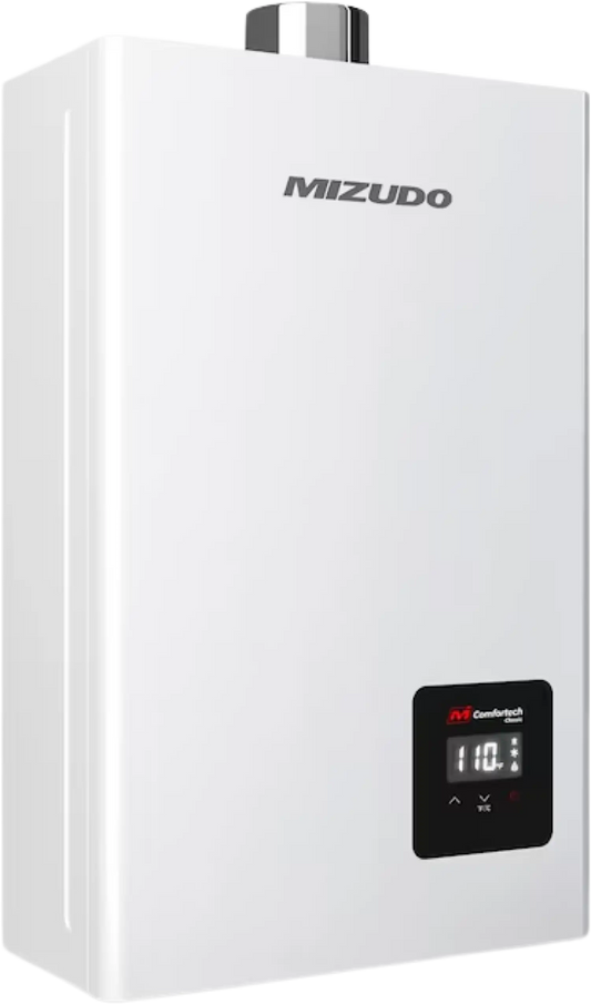 Mizudo 4.3 GPM Tankless Water Heater Indoor Natural Gas 100,000 BTU 120V New - FDG-CS100W-NG