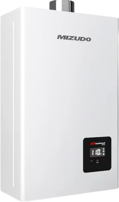 Mizudo 3.6 GPM Tankless Water Heater Indoor Natural Gas 80,000 BTU 120V New - FDG-CS80W-NG