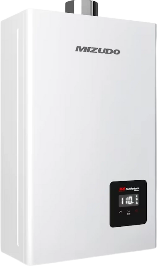 Mizudo 3.6 GPM Tankless Water Heater Indoor Natural Gas 80,000 BTU 120V New - FDG-CS80W-NG
