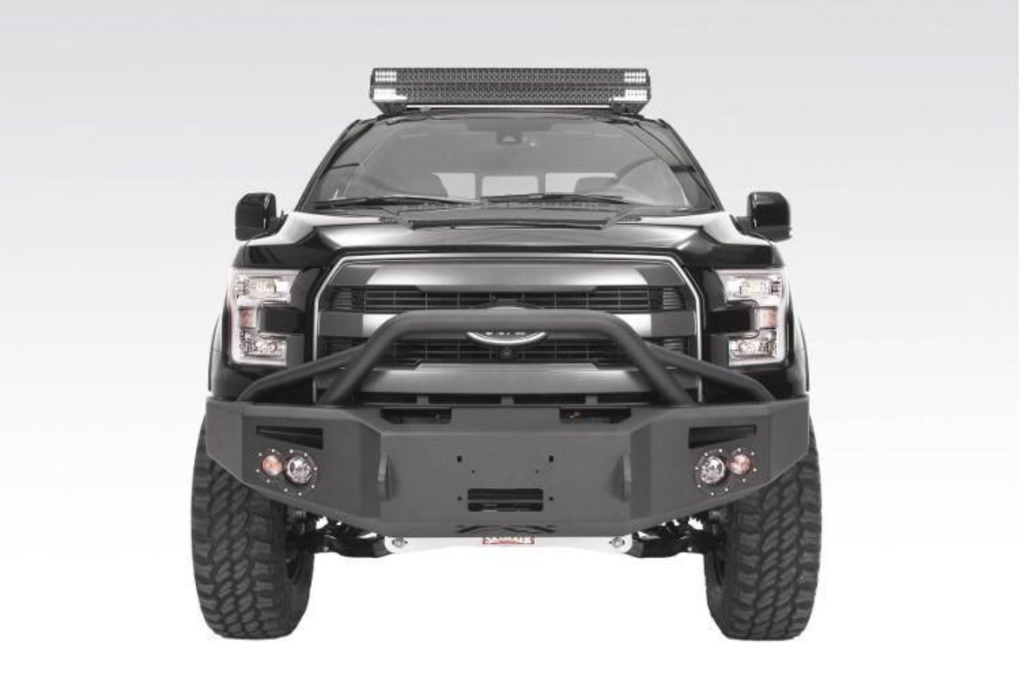 Fab Fours FF15-H3252-1 Ford F150 2015-2017 Premium Front Bumper Winch Ready with Pre-Runner Guard