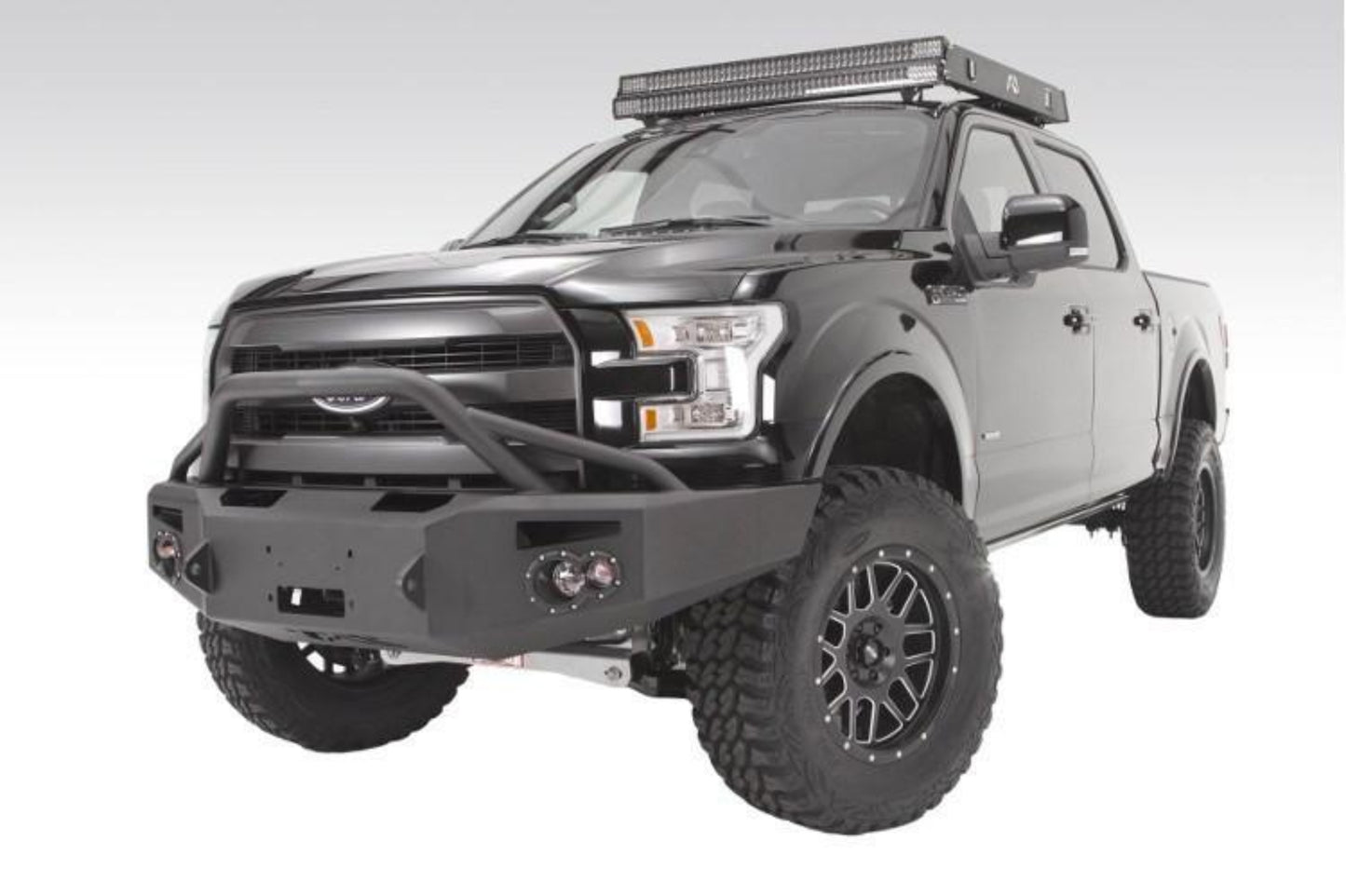 Fab Fours FF15-H3252-1 Ford F150 2015-2017 Premium Front Bumper Winch Ready with Pre-Runner Guard