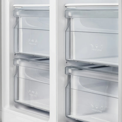 FORNO 33-Inch Side-by-Side Refrigerator, 15.6 cu.ft, in Stainless Steel  - FFRBI1805-33SB