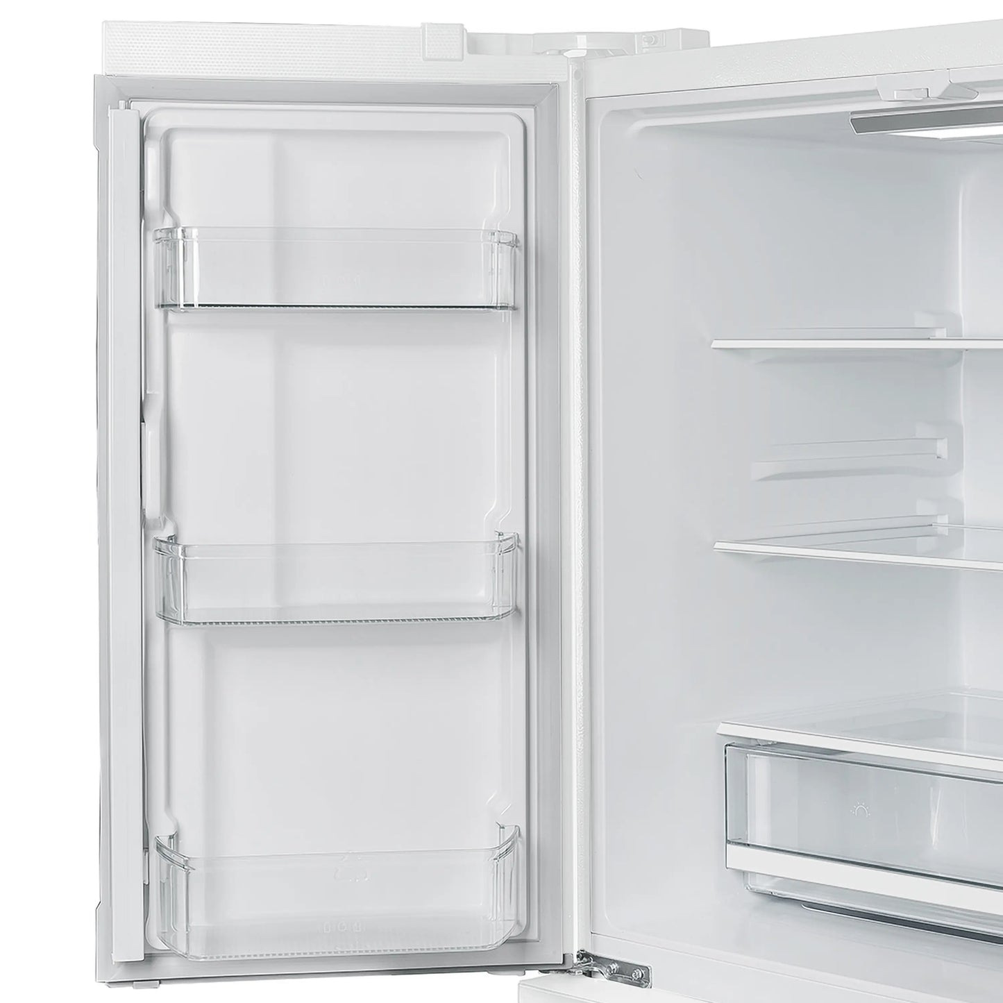 Forno Espresso Moena 36-inch 19.2 Cu.ft French Door Refrigerator in White with Stainless Steel Handle  -  FFRBI1820-36WHT