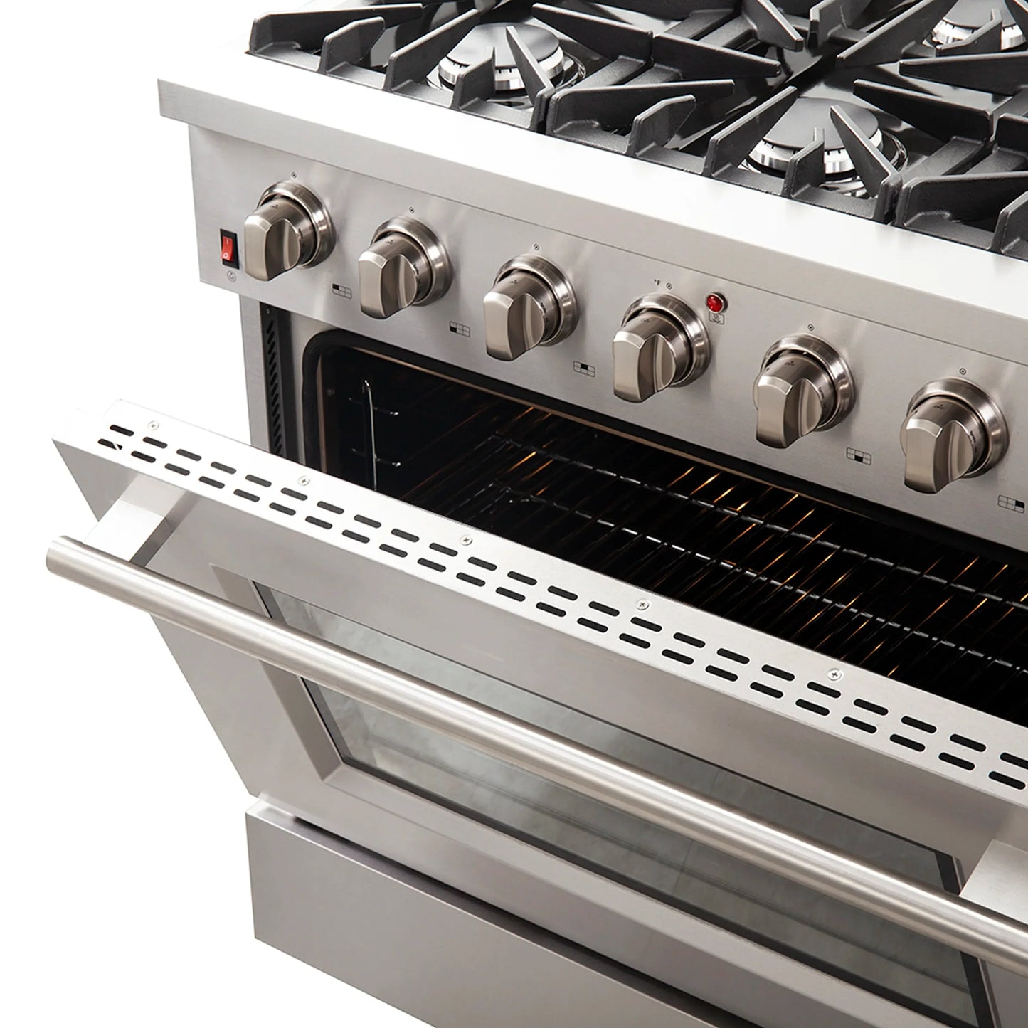 Forno Galiano 36-Inch  Gas Range with 6 Burners and Gas Convection Oven  - FFSGS6244-36