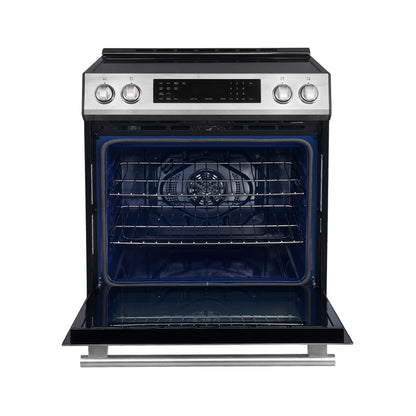 Forno 5-Piece Appliance Package - 30-Inch Induction Range, Under Cabinet Range Hood, Refrigerator with Water Dispenser, Dishwasher, and 30-Inch Microwave Drawer in Stainless Steel - APW5-905-30-MWD30